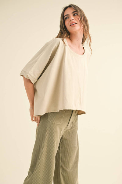 Move with it tan top