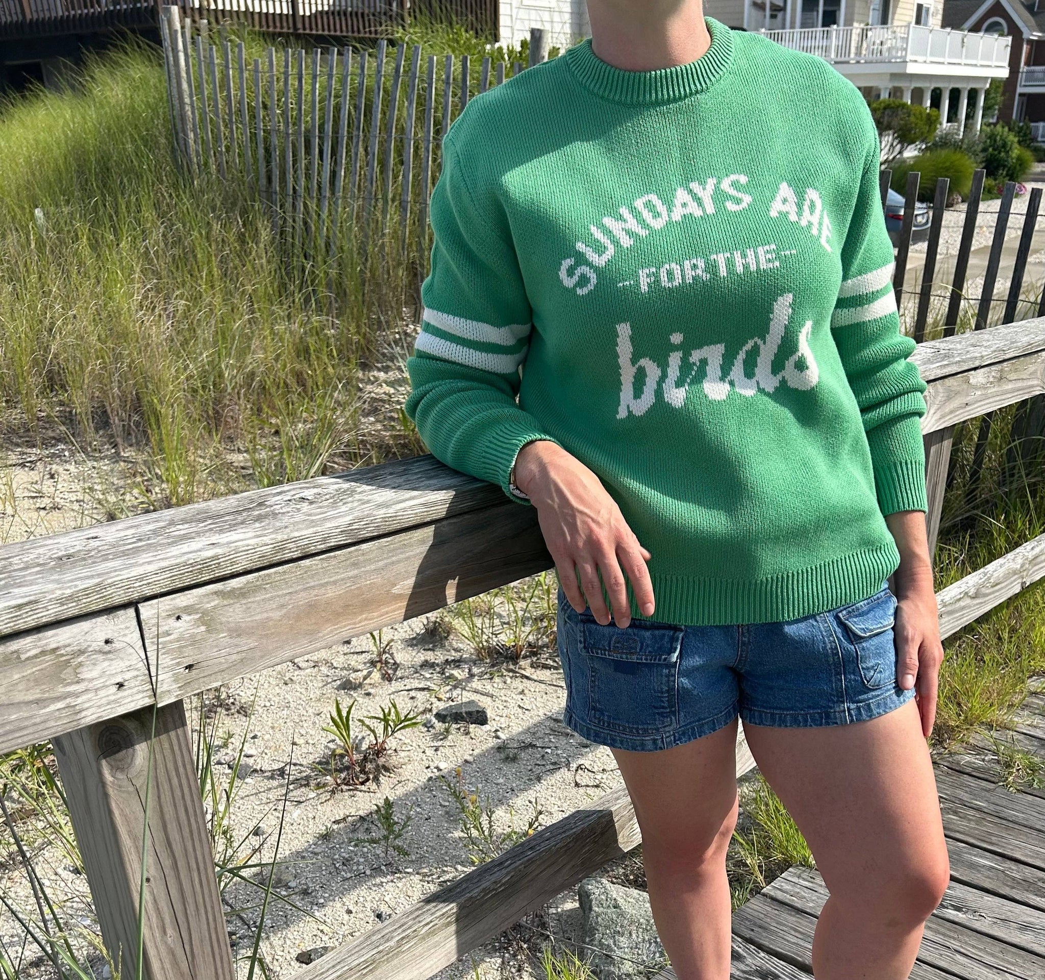 Philadelphia Eagles "Sundays Are For The Birds"  Knit Sweater: Green