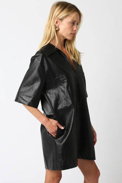 Maci Pu Dress: Black
