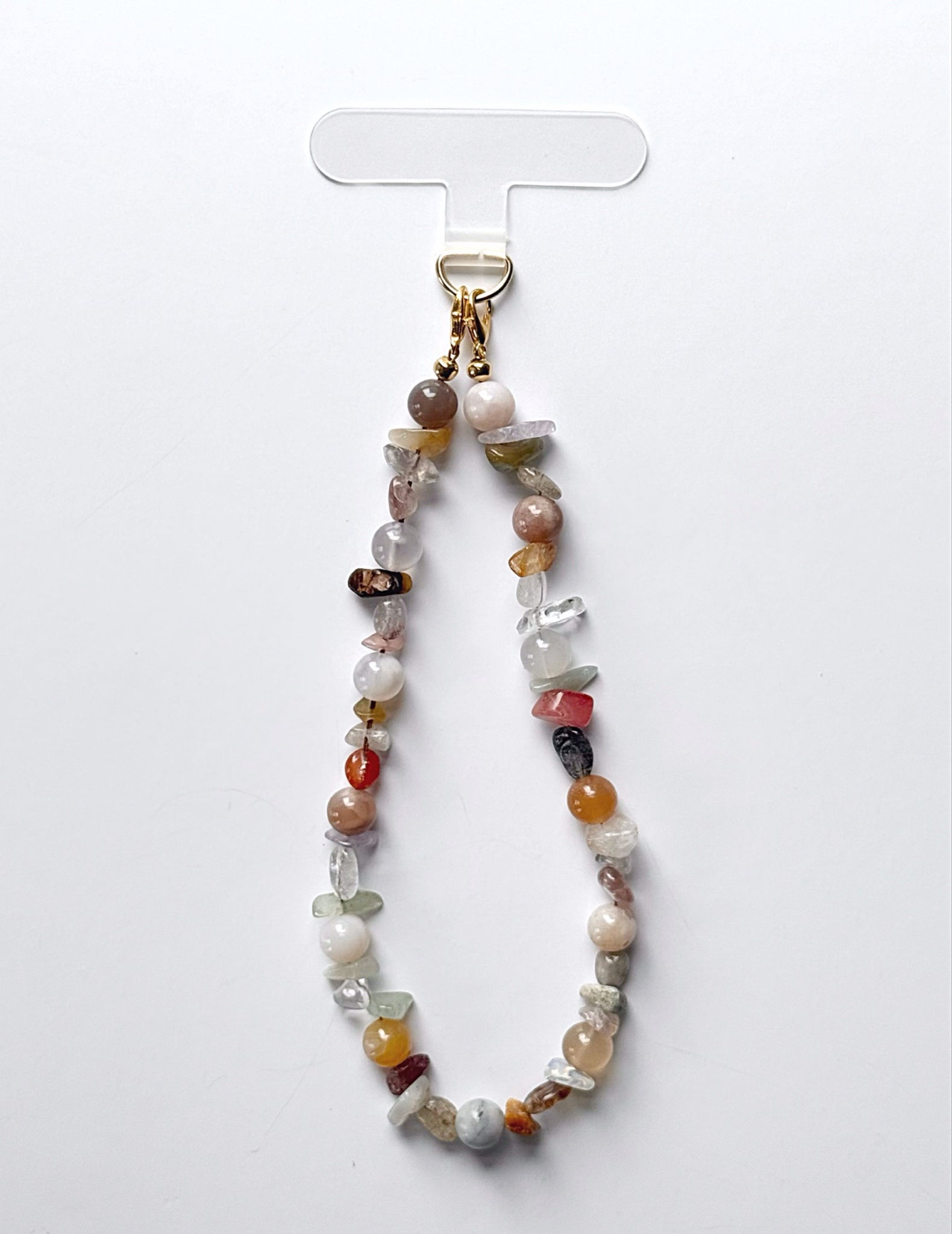 Sea Glass Beaded Phone Wristlet