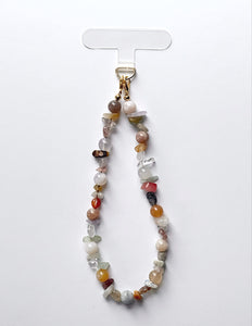 Sea Glass Beaded Phone Wristlet