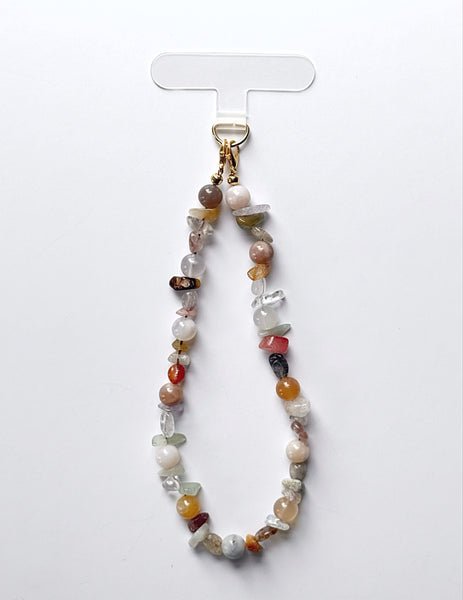 Sea Glass Beaded Phone Wristlet