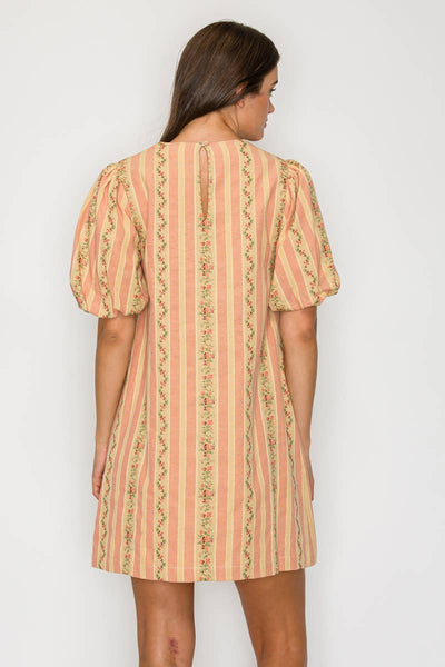 Favorite Vintage Wall Paper Mini Shift Dress