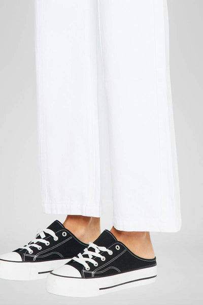 OPEN PACK ULTRA HIGH RISE 90'S WIDE LEG JEANS-KC7396WT: WHITE
