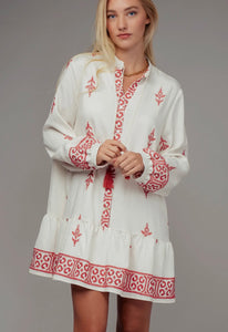 Urban Daizy Set sail dress (red and white)