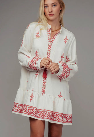 Urban Daizy Set sail dress (red and white)