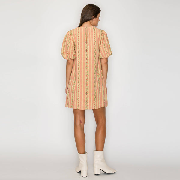 Favorite Vintage Wall Paper Mini Shift Dress