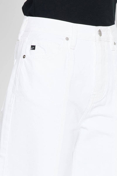 OPEN PACK ULTRA HIGH RISE 90'S WIDE LEG JEANS-KC7396WT: WHITE