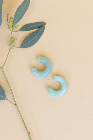 Salma earring: Sage