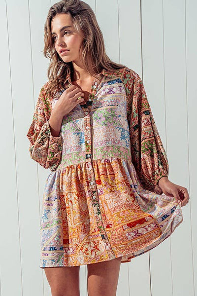 SUN-DRENCHED SHIRT DRESS