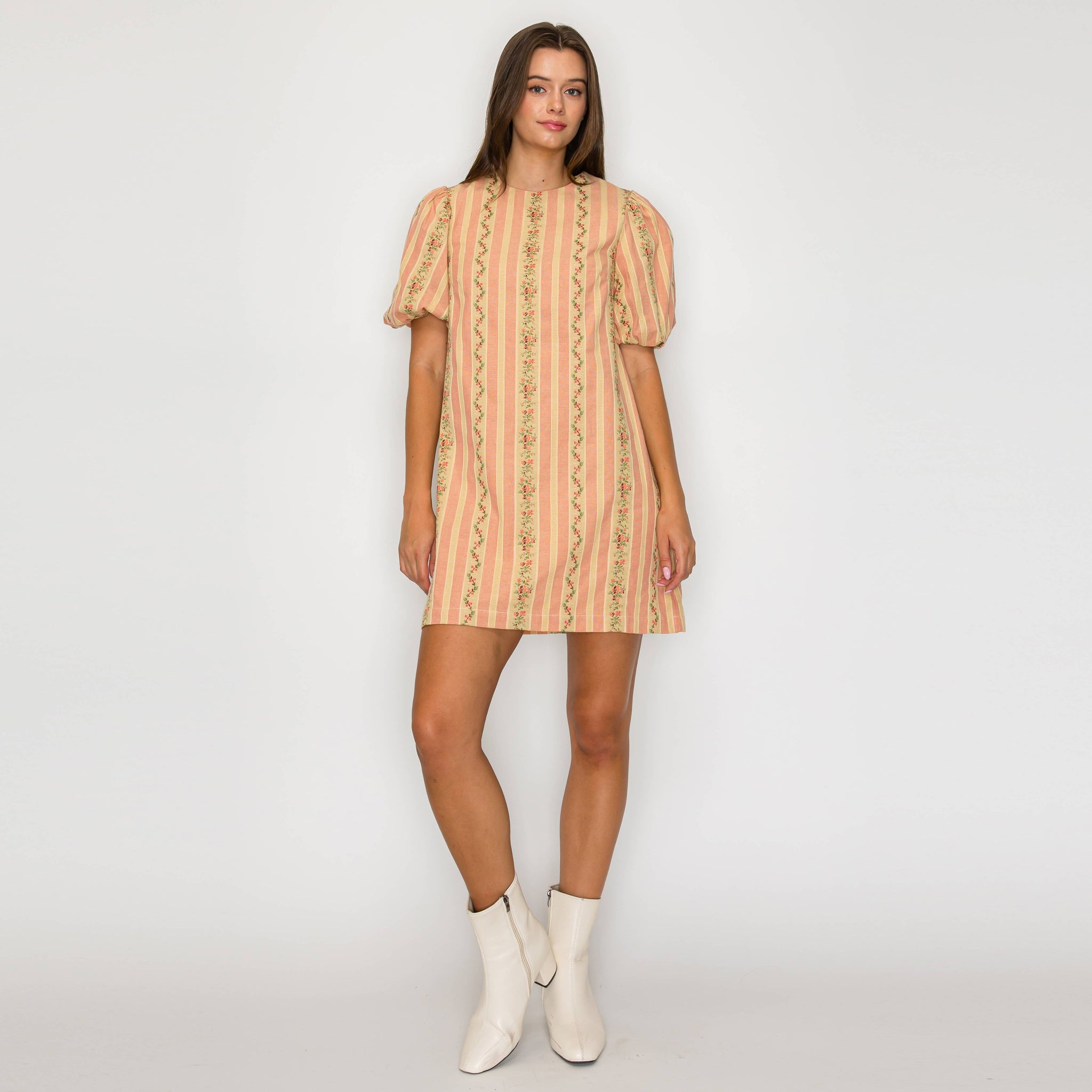 Favorite Vintage Wall Paper Mini Shift Dress