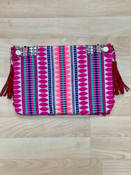 Boho Clutch with Coins BACK IN STOCK
