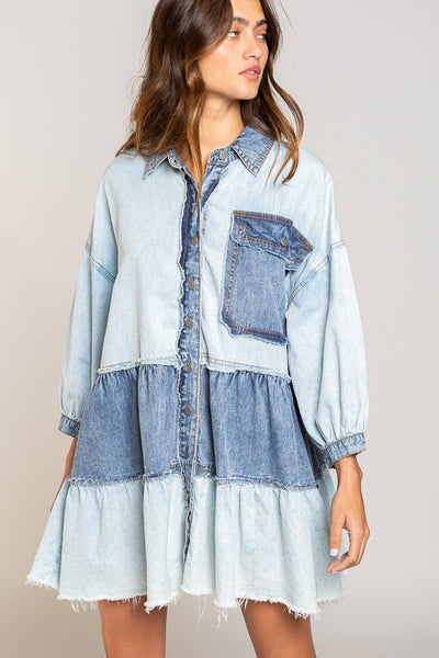 Denim dress by pol