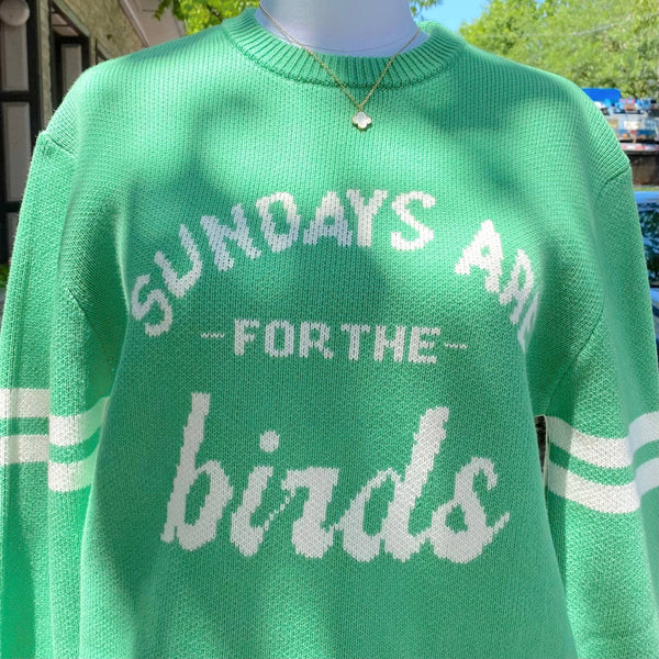 Philadelphia Eagles "Sundays Are For The Birds"  Knit Sweater: Green