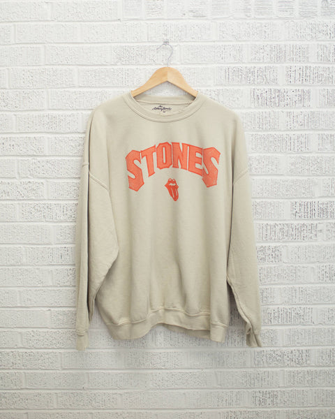 Rolling Stones Arch Sand Thrifted Graphic Sweatshirt