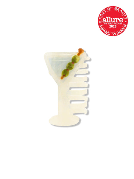 Hand-painted Martini Claw Hair Clip | Eco-Friendly