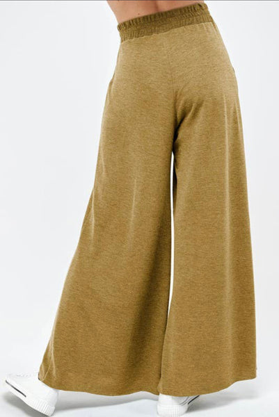 Soft Comfortable High Waisted Long Wide Pants