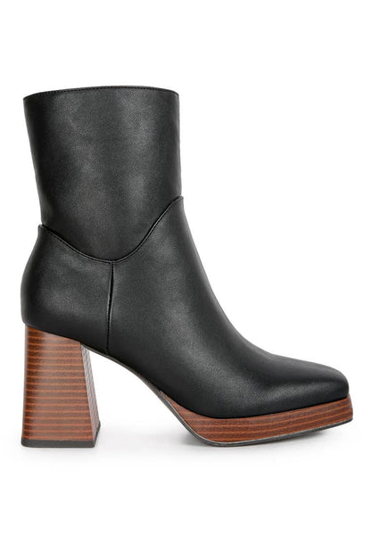 Couts High Ankle Heel Boots: 10US / BLACK