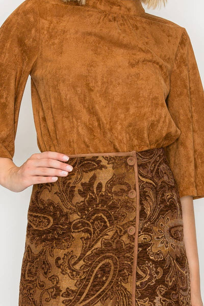 Love Story Brown Paisley Skort