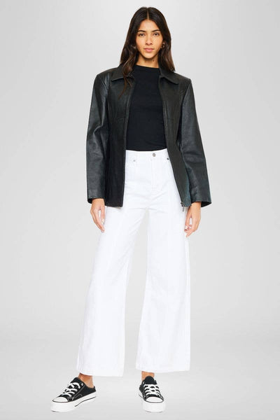 OPEN PACK ULTRA HIGH RISE 90'S WIDE LEG JEANS-KC7396WT: WHITE