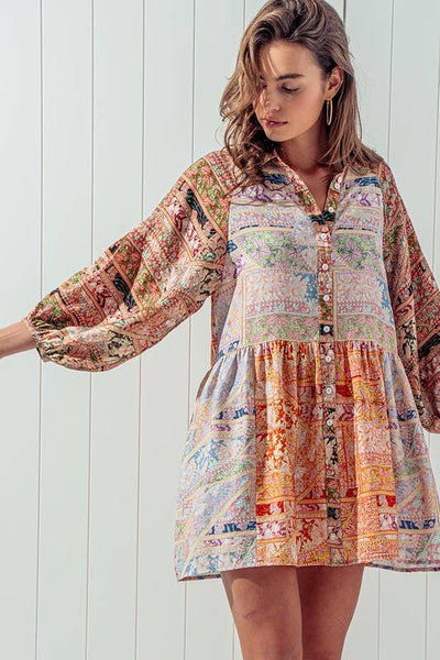 SUN-DRENCHED SHIRT DRESS