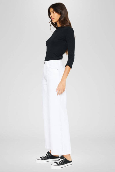 OPEN PACK ULTRA HIGH RISE 90'S WIDE LEG JEANS-KC7396WT: WHITE