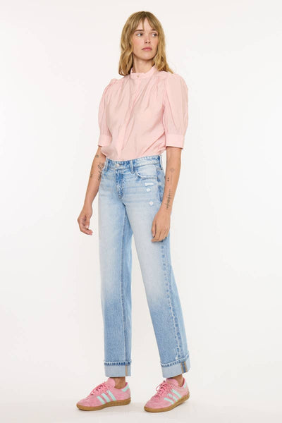 LOW RISE LOOSE STRAIGHT-KC20141L: LIGHT