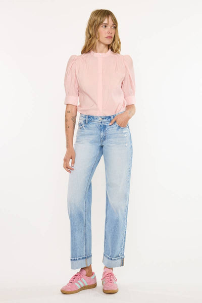 LOW RISE LOOSE STRAIGHT-KC20141L: LIGHT