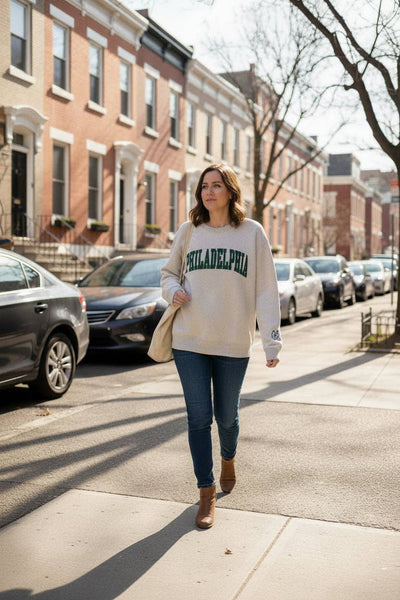 Philadelphia Applique Fleece Sweatshirt