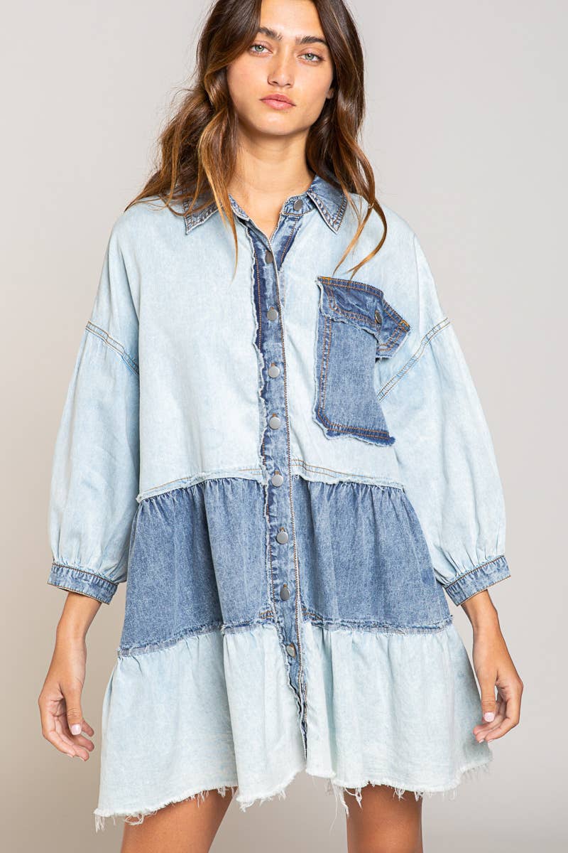 Denim dress by pol