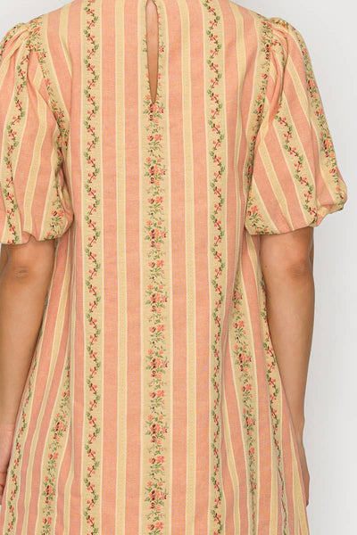 Favorite Vintage Wall Paper Mini Shift Dress