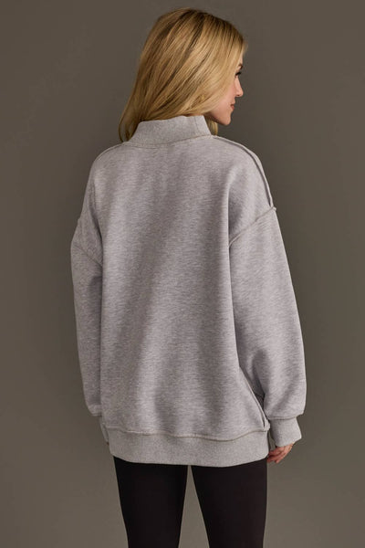 Gray Game Day & Sunday Funday Reversible Sweatshirt