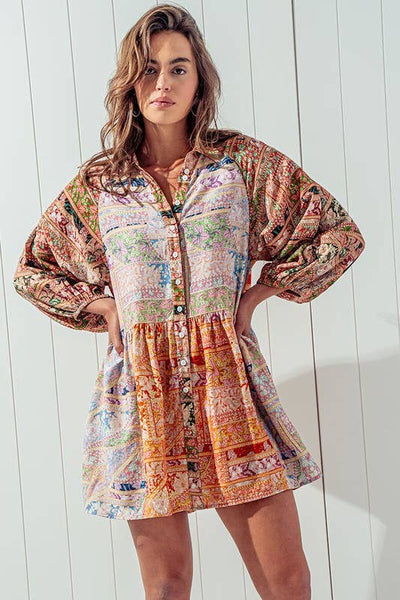 SUN-DRENCHED SHIRT DRESS