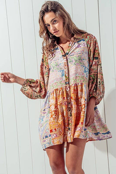 SUN-DRENCHED SHIRT DRESS