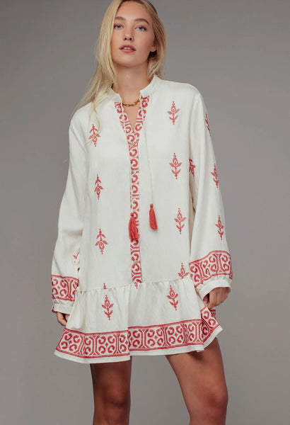 Urban Daizy Set sail dress (red and white)