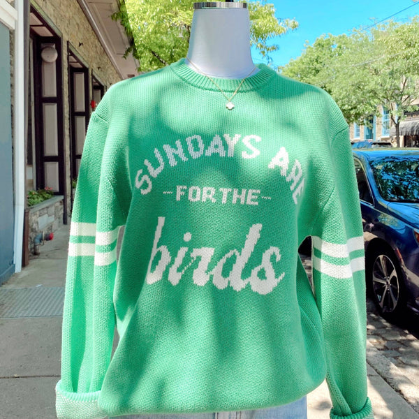 Philadelphia Eagles "Sundays Are For The Birds"  Knit Sweater: Green