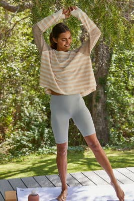 Dallon Contrast Top: Dusty Rose Ivory