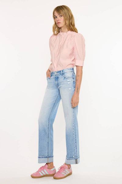 LOW RISE LOOSE STRAIGHT-KC20141L: LIGHT