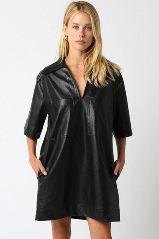 Maci Pu Dress: Black