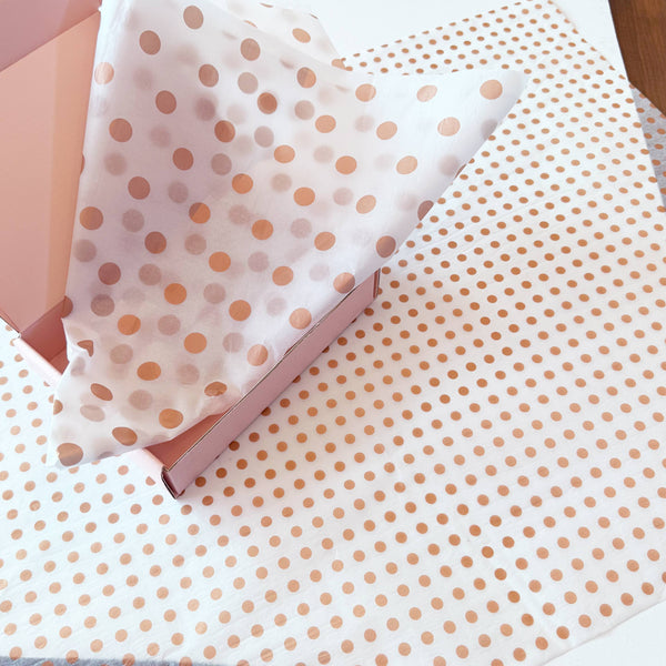 150pc, 28x20" Polka Dots 17g Wrapping Tissue Paper Sheets: Silver / Large Dot