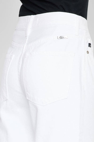 OPEN PACK ULTRA HIGH RISE 90'S WIDE LEG JEANS-KC7396WT: WHITE