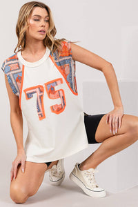 RETRO PAISLEY VARSITY SPORT TEE 75
