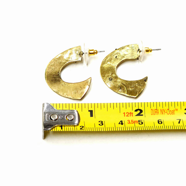 Item # BRN-4068 - Hand Made Artistic Brass Earrings