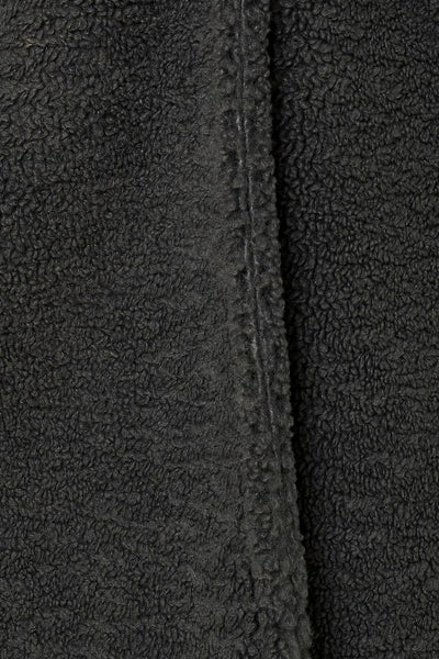 TEDDY OVERSIZED COAT: CHARCOAL