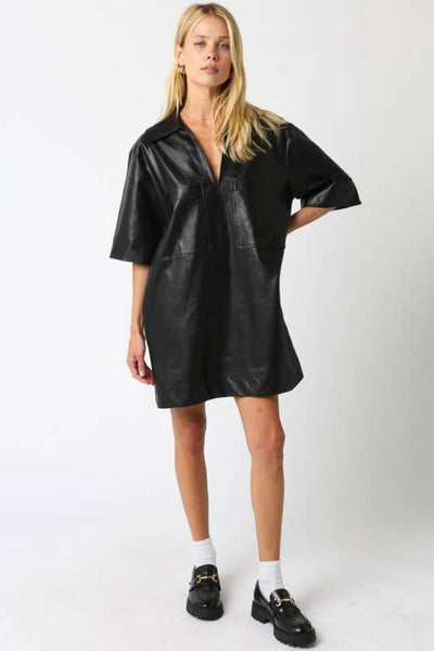 Maci Pu Dress: Black