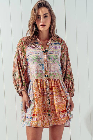 SUN-DRENCHED SHIRT DRESS