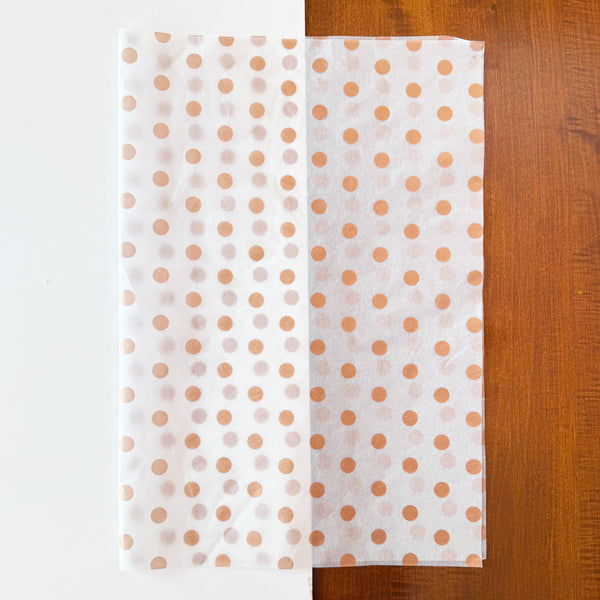 150pc, 28x20" Polka Dots 17g Wrapping Tissue Paper Sheets: Silver / Large Dot