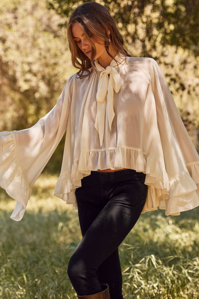Ruffled Chiffon Blouse