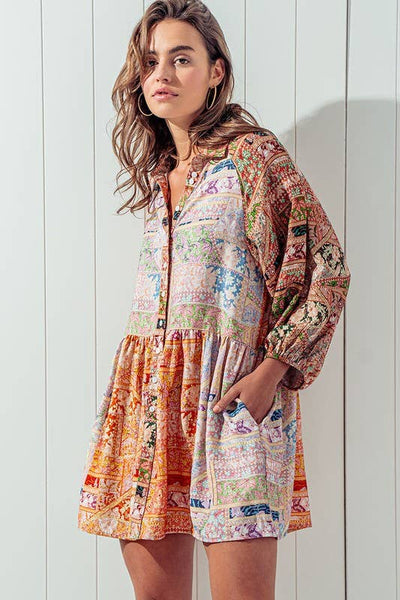 SUN-DRENCHED SHIRT DRESS