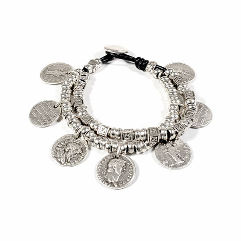 Item # NB-2118 - Pewter Bracelet